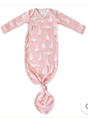 Copper Pearl Goosie Newborn Knotted Gown